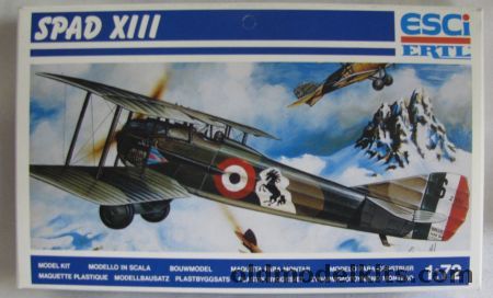 ESCI 1/72 Spad XIII - Italian Air Force Francesco Baracca, 9018 plastic model kit